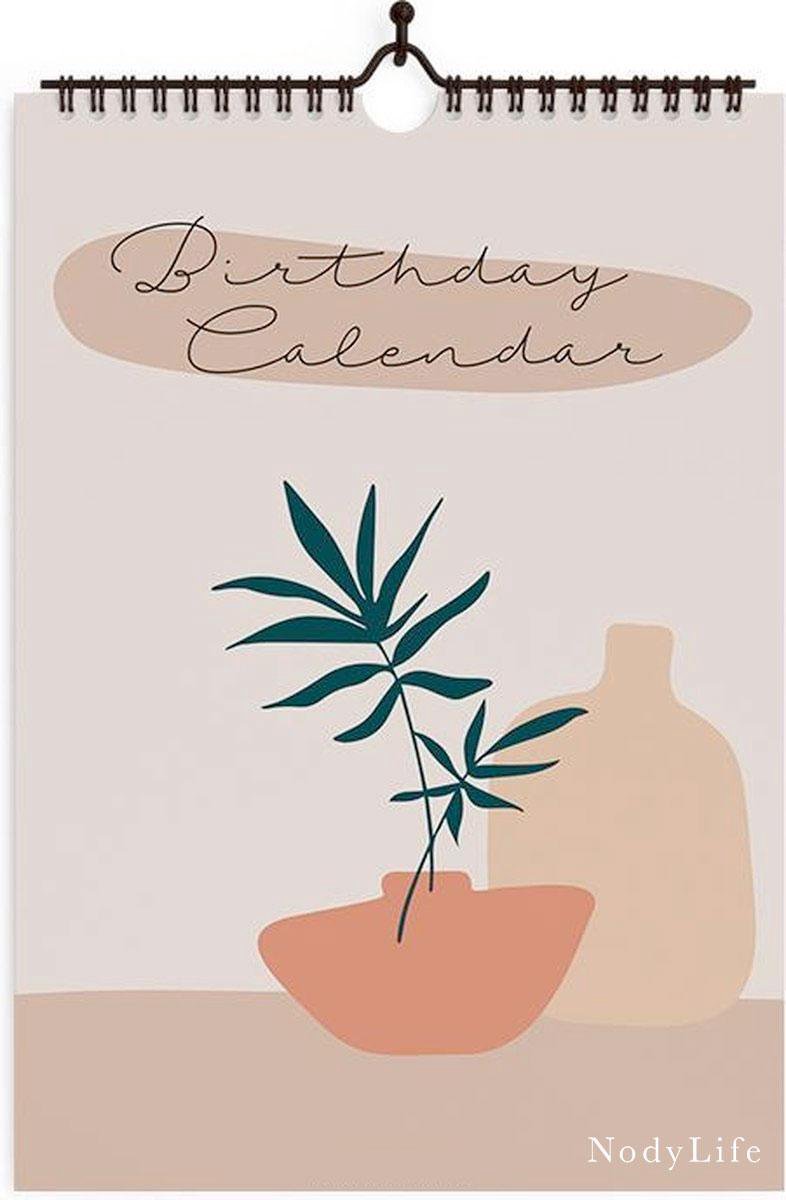 NodyLife - Verjaardagskalender - Boho - Stijlvol Cadeau - Birthday Calendar