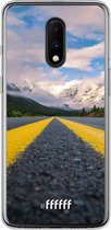 OnePlus 7 Hoesje Transparant TPU Case - Road Ahead #ffffff