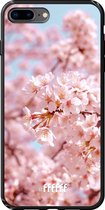 iPhone 7 Plus Hoesje TPU Case - Cherry Blossom #ffffff