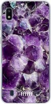 Samsung Galaxy A10 Hoesje Transparant TPU Case - Purple Geode #ffffff