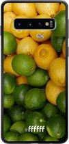 Samsung Galaxy S10 Hoesje TPU Case - Lemon & Lime #ffffff