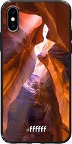 iPhone X Hoesje TPU Case - Sunray Canyon #ffffff