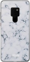Huawei Mate 20 Hoesje Transparant TPU Case - Classic Marble #ffffff
