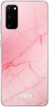 Samsung Galaxy S20 Hoesje Transparant TPU Case - Coral Marble #ffffff