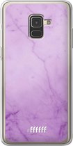Samsung Galaxy A8 (2018) Hoesje Transparant TPU Case - Lilac Marble #ffffff
