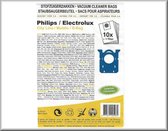 10 Universele stofzuigerzakken Philips - Electrolux + 1 filter