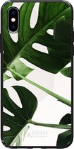 iPhone Xs Hoesje TPU Case - Tropical Plants #ffffff