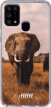 Samsung Galaxy M31 Hoesje Transparant TPU Case - Elephants #ffffff
