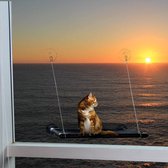 Kattenmand voor aan het raam - Katten hangmat- Hangmat kat- kattenmand - kussen