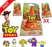 Toy Story verzamelfiguurtjes - 3 zakjes - 4 cm groot - Cadeau topper 2022