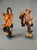 Clown stel staand ( set 2 stuks )