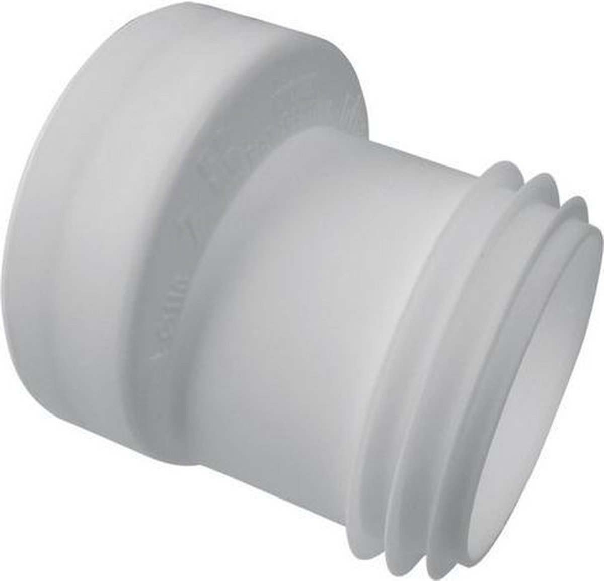 Wisa closetafvoerverbinder nr.8 excentrisch sprong 20mm wit