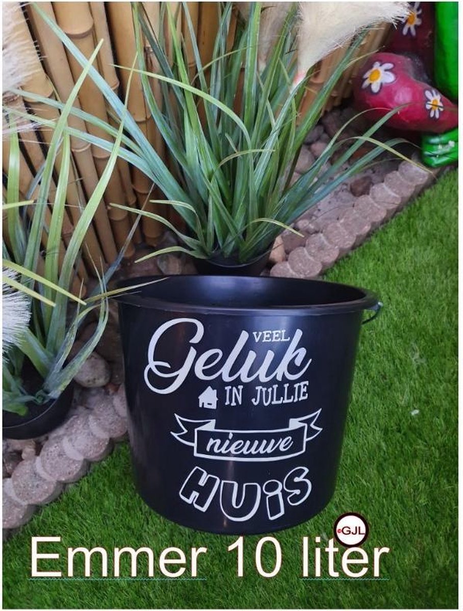 Goedkoopste Emmer 10 liter met Tekst Nieuw Huis Homewarming Housparty Spreuk Quote Klussen Cadeau Geschenk Verjaardag Spreuk Spreuken Quote Tekst Handgemaakt