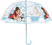 Samson & Marie - Paraplu - 54 cm Transparant/Blauw