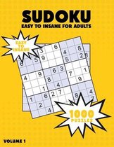 1000 Sudoku Easy to Hard for Adults