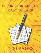 Sudoku for Adults Easy to Hard