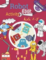 Robot Activity book Kids 4-8