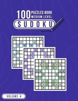 100 Sudoku Puzzles Book Medium Level