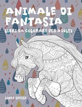 Libri da colorare per adulti - Linee spesse - Animale di fantasia