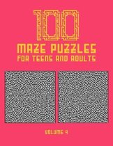 100 Maze Puzzles for Teens and Adults