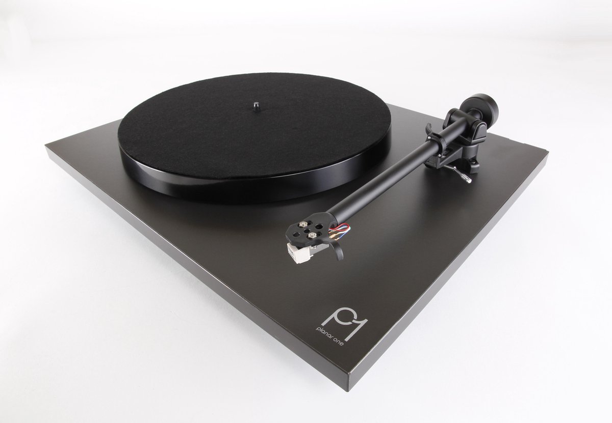 Bol.com Rega Planar 1 Platenspeler - Carbon Cartridge - Mat Zwart aanbieding