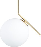 Relaxdays Hanglamp glas - pendellamp bol - plafondlamp design - lamp plafond E27 fitting
