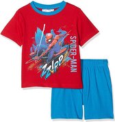 Marvel Spiderman shortama - katoen - rood/blauw - maat 98 (3 jaar)