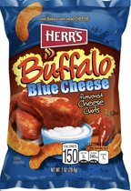 Herr's U.S.A Buffalo Blue Cheese flavored cheese curls-198.5 gram
