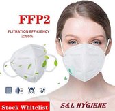 Ffp2 masker 40 stuks mondkapje mondmasker voor in Duitsland van zeer hoge kwaliteit getest Ce gecertificeerd 5 laags