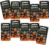 Widex | Hoortoestel batterijen | 10 pakjes | 60 batterijen | Oranje sticker | P13 | gehoorapparaat