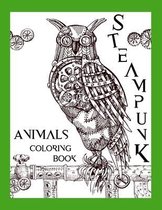 Steampunk Animals Coloring Book