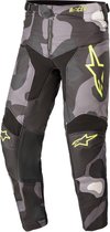 Alpinestars Youth Racer Tactical Gray Camo Yellow Fluo Motorcycle Pants 22