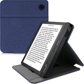 kwmobile hoes geschikt voor Tolino Vision 5 - e-reader beschermhoes met handgreep - donkerblauw