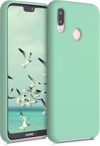 kwmobile telefoonhoesje voor Huawei P20 Lite - Hoesje met siliconen coating - Smartphone case in pastelgroen