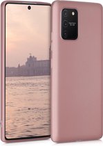 kwmobile telefoonhoesje voor Samsung Galaxy S10 Lite - Hoesje voor smartphone - Back cover in metallic roségoud