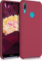 kwmobile telefoonhoesje voor Huawei Y7 (2019) / Y7 Prime (2019) - Hoesje met siliconen coating - Smartphone case in mat fuchsia