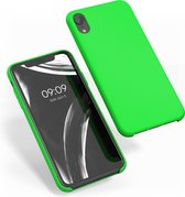 kwmobile telefoonhoesje voor Apple iPhone XR - Hoesje met siliconen coating - Smartphone case in neon groen