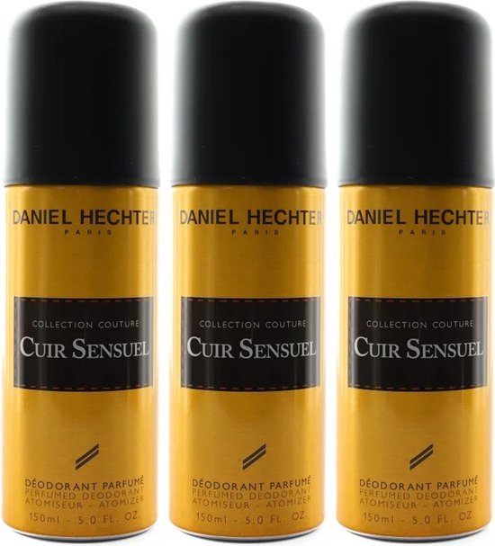 Daniel Hechter Collection Couture Cuir Sensuel Deodorant Voordeelbox | 3 x  150 ml | bol.com