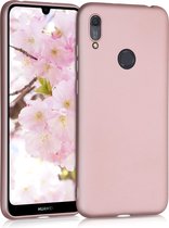 kwmobile telefoonhoesje voor Huawei Y6s (2019) - Hoesje voor smartphone - Back cover in metallic roségoud