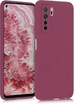 kwmobile telefoonhoesje voor Huawei P40 Lite 5G - Hoesje voor smartphone - Back cover in mat fuchsia