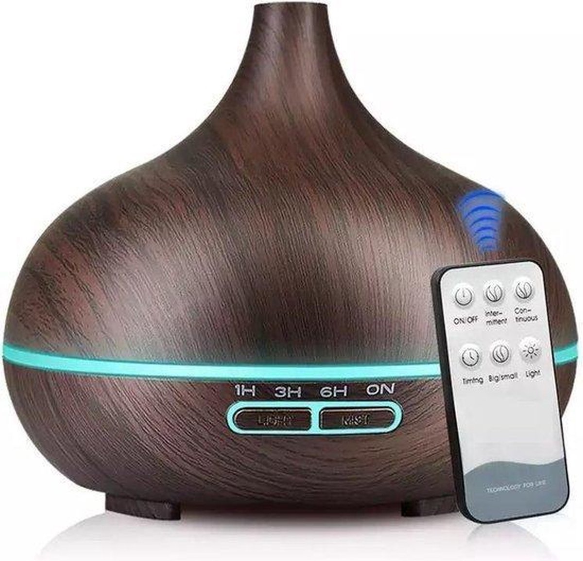 Aroma Diffuser met Afstandsbediening 550ML Luchtbevochtiger