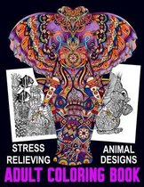 Adult Coloring Book Stress Relieving Animal Designs