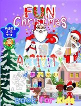 Fun Christmas Activity Jumbo Book for Kids Ages 2-5,4-8