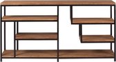 Dressoir Yane - Teak hout - staal - vakken kast - 180 x 40 x 90 cm | MP Glas & Design
