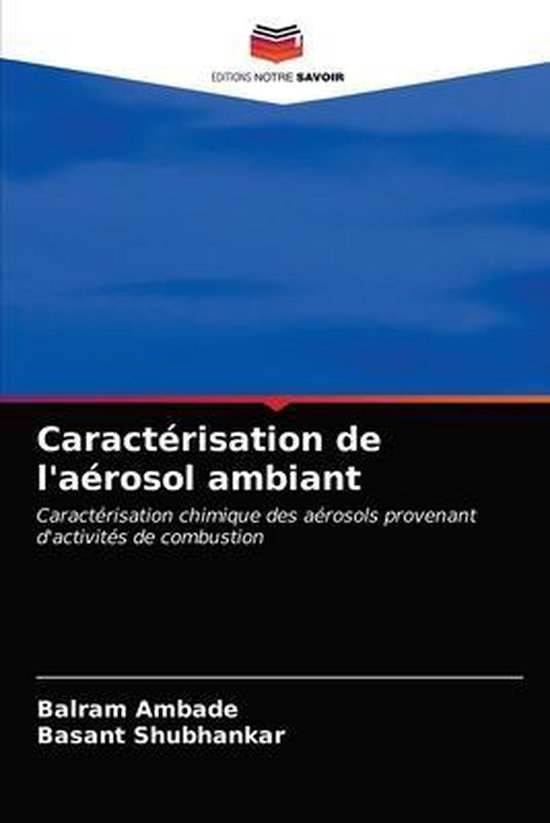 Caractérisation de l'aérosol ambiant - cover
