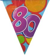 2 stuks Vlaggenlijn 80 jaar , Verjaardag, Feest