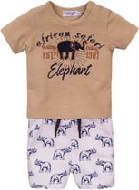 Dirkje 2 pce safari babysuit maat 74