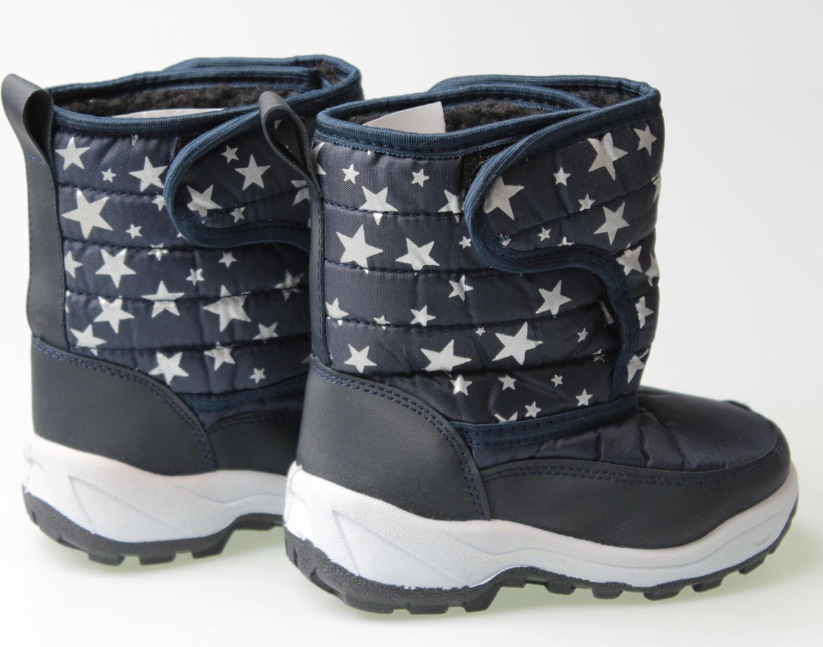 Meisje snowboots donker met sterren Blauw