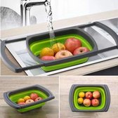 TipsTops Vergiet uitschuifbaar Fruit Groente - Siliconen|Kleur groen