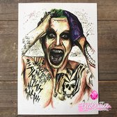 GetGlitterBaby® - Tijdelijke Tattoos / Tijdelijke Henna Festival Plak Tattoes / Nep Tatoeage voor Volwassenen / Fake Temporary Tattoo Sticker - The Joker